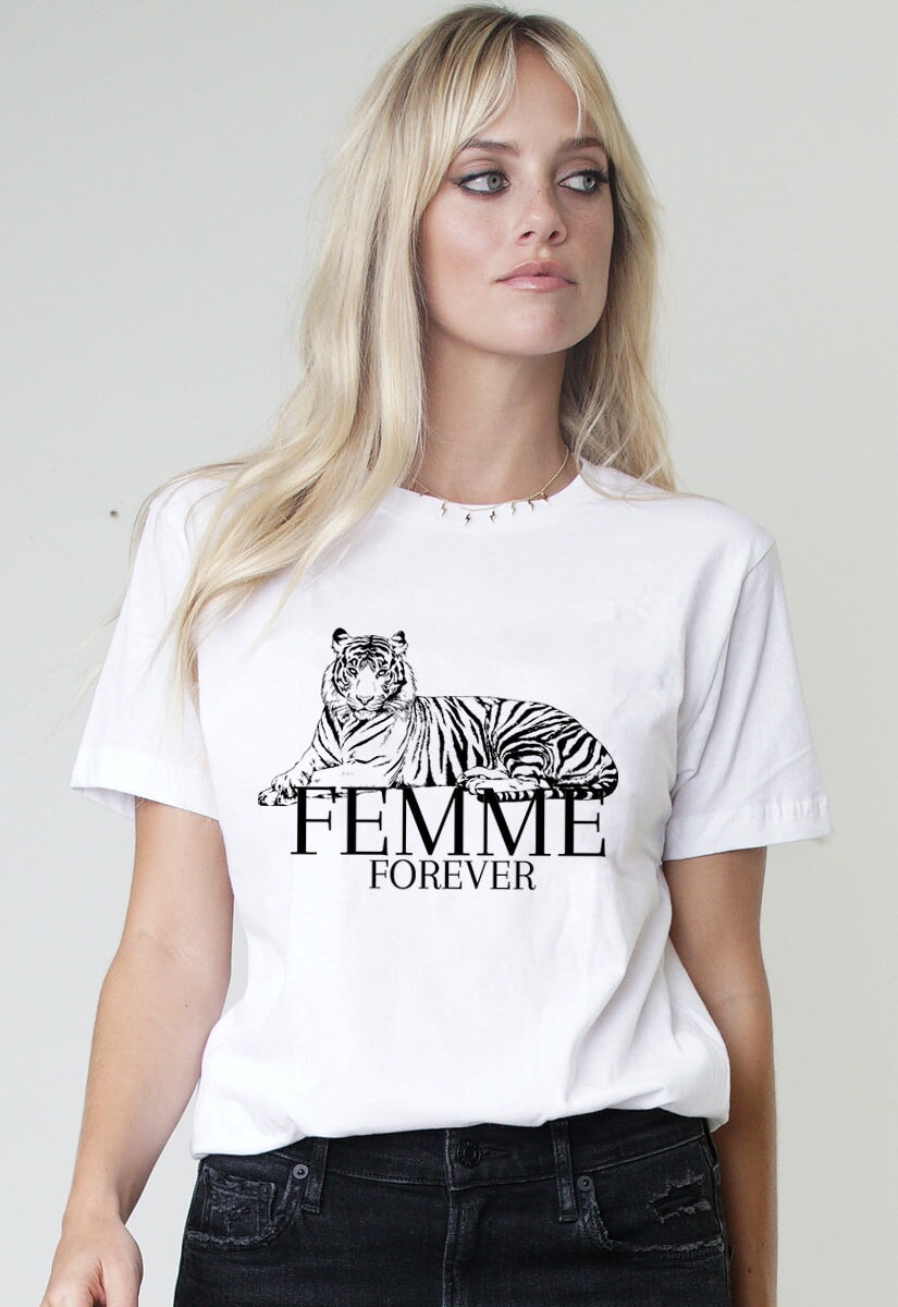 FEMME FOREVER TIGER TEE TEE SN 